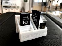 Staircase SD & USB holder (MINI) by majda107
