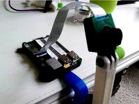 Raspberry Pi Camera case with flexi-mount by endif