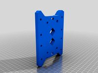 Remix of RobFlip's V2 Tevo Tarantula Bed Support Main Body - wheel slop removal - acrylic part elimination by JISpal01