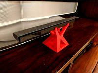 Wii Sensor Bar Stand by kaxorpie