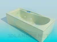3D Model Rectangular bath