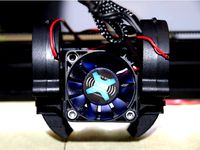 Tevo Tarantula dual fan duct / Radial 5015 fan duct for stock hotend or Chimera with 40mm fan by ndupont