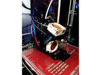 Fan duct set (40mm) for customizable direct drive extruder by ggoetsch