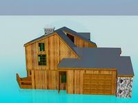 3D Model Wooden house