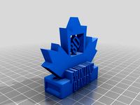 Maple Leaf Benchy by 3D Printing Canada by 3dprintingcanada