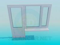 3D Model Balcony door and window