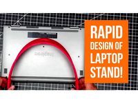 Desktop Computer Stand for 13 inch Slim and UltraBook Laptops! by DIY3DTech