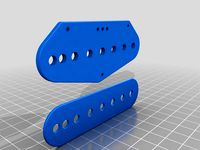 Bobbin for sevenstring T-style guitar bridge pickup with experimental magnet position by Uryanne