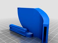 Tronxy X5s HD modular mount E3D v6 wing for stock part cooling fan by mattkins99