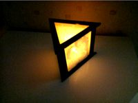 Photophore Triangle candle (lithophane) by SahanTheMagician