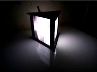 Lithophane Triangle  LED light  by SahanTheMagician