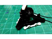 HotEnd Mount for E3D v6 on Rostock with improved cooling. by Klotzmando