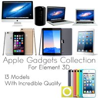 Apple Gadgets Collection for Element 3D