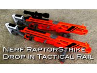 Nerf RaptorStrike Picatinny and N-Strike Rails by kitsune109