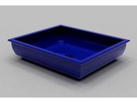 Rectangular, traditional, bulbous Bonsai Pot - No Support Print by Manticorp