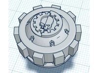 Imperial Knight Back Reactor extension with mechanicus logo by AntomanElven