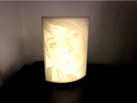 Lithophane-Ständer 5 Volt / Lithophane-Stand 5 Volt - für Hochkant-Bild 4:3, 150 mm hoch by Hiob
