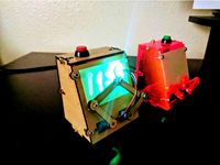 GLOW-IN-DARK PLOT CLOCK (Laser Cut Version) by TucksProjects