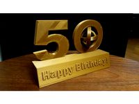 50. Geburtstag Happy Birthday by Haselmann