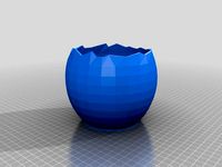 Eggshell flowerpot cracked by Flinke-Flasche