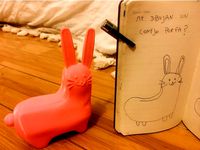 Easter Bunny from drawing by moebio