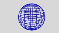 Wireframe Sphere 3D Model