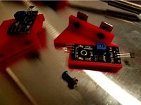 Hall Endstop Mounts for Delta Printer by electronlove