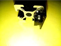 Bearing slider for 2020 Aluminium rod by lvm