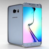 Samsung Galaxy S6 Edge Plus Silver Titanium 3D Model