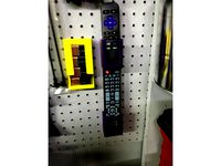 Pegboard Remote Control Holder by cyclenut