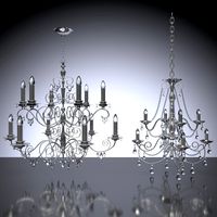 Crystal Ceilling Lights 3D Model