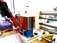 RepRapPro Huxley E3D V6 Hotend Mount by Supercell