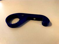 One-Handed Bottle Opener with Twist-Off Gripper (#8 SAE Washer) by Tackleberry