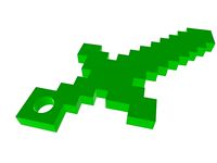 Minecraft Sword Keychain - portachiavi by kyoday