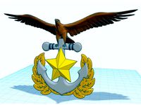 R.O.K. Naval Academy emblem(3D) by jewelpash
