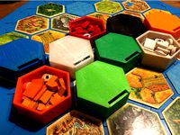 Hex Bowls for Settlers of Catan by mathgrrl