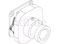 Spacer, to mount a IR cut filter with M12 mount ontop of a Raspberry Pi camera by ht0