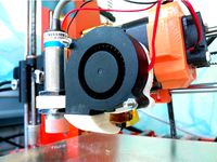 Geeetech MK8 cooling radial fan + 18 mm proximity sensor ring by Venereas