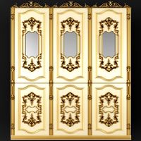 Baroque Boiserie Panel 3D Model