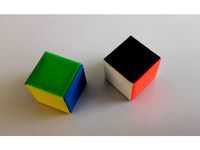 Coloured 3D Cube/Dice Assembly by dsaiko