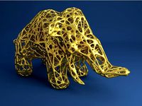 Wooly Mammoth Voronoi Style by spooner2011