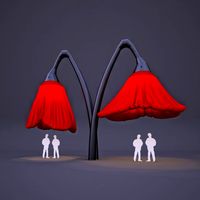 Warde Flower Street Lamp 3D Model