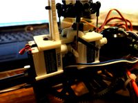 WLToys V950 upgraded servo plate adapter and spacers ( for BlueArrow  D05023MG ) by Twilight_Sun