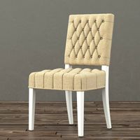 19 C FRENCH VICTORIAN TUFTED SQUARE 3D Model