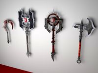 War axe group 3D Model