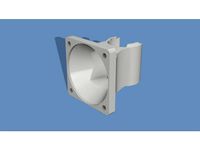 E3D v6 40mm Fan Duct by -esa-