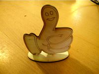 happy thumb up with stand by Friedzombie