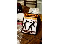 To Avoid Injury Sign! (Single Print) by RobSoundtrack