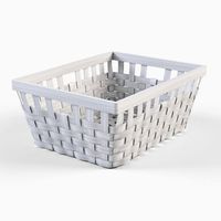 Wicker Basket Ikea Knarra 1 White Color 3D Model