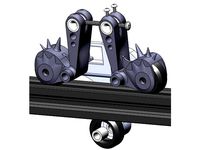 Cantilever gantry guide adjuster by Garret-Hafer